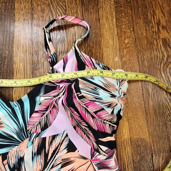 💥5 for $25! Decree Swimsuit Womens One Piece Floral Tropical 1X Vacation - Picture 7 of 15